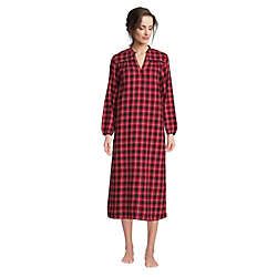 Women's Long Sleeve Flannel Nightgown | Lands' End (US)