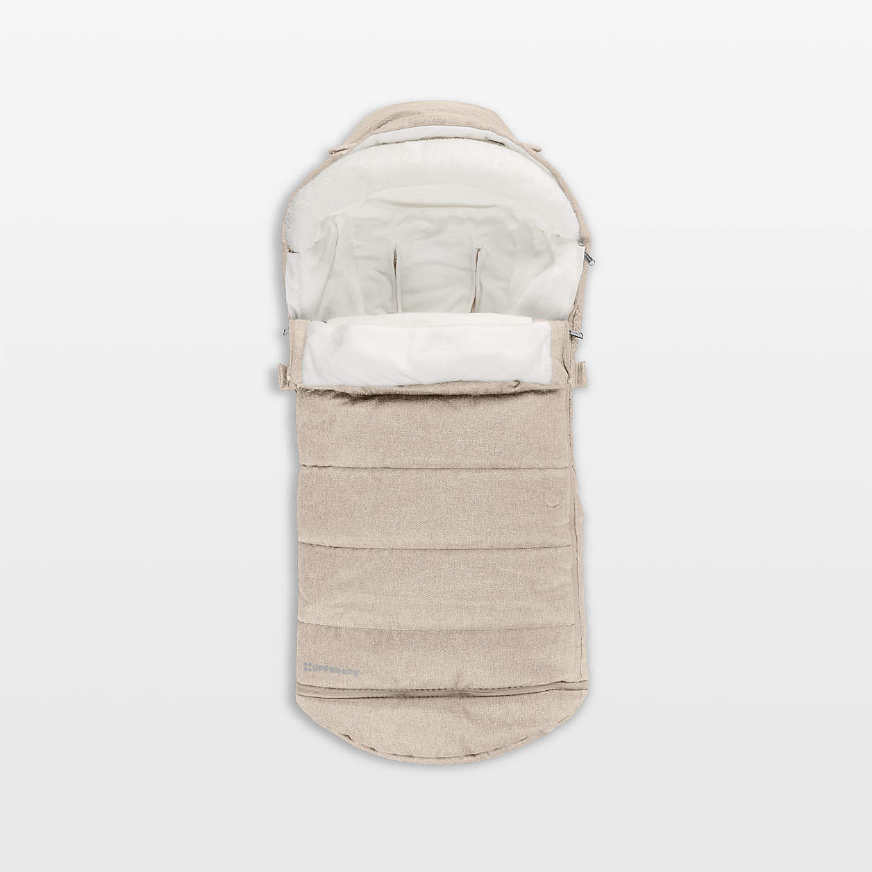 UPPAbaby CozyGanoosh Declan Oat Melange Stroller Footmuff + Reviews | Crate & Kids | Crate & Barrel