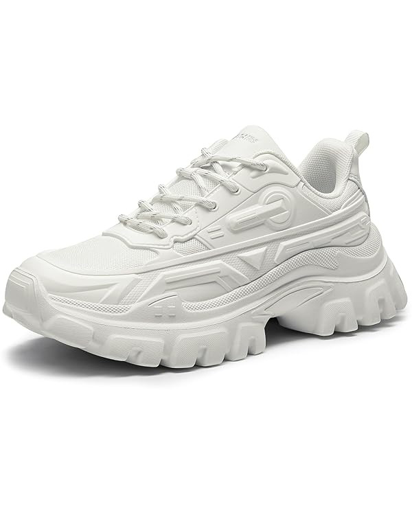 DREAM PAIRS Chunky Fashion Sneakers for Women, Women's Platform Lace-Up Comfortable Bold Dad Snea... | Amazon (US)