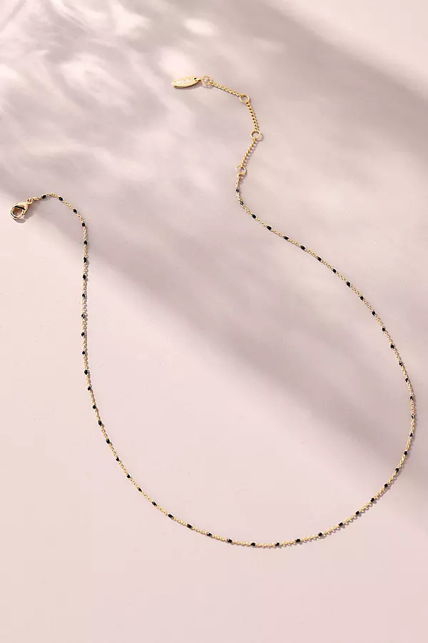 Delicate Jeweled Chain Necklace | Anthropologie (US)