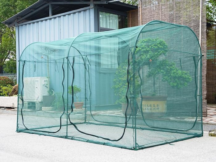Poray Large Tunnel 10FTx6FT Plant Netting Cover, 6FT Tall Crop Cage Tomato Netting,Pest Guard Cov... | Amazon (US)