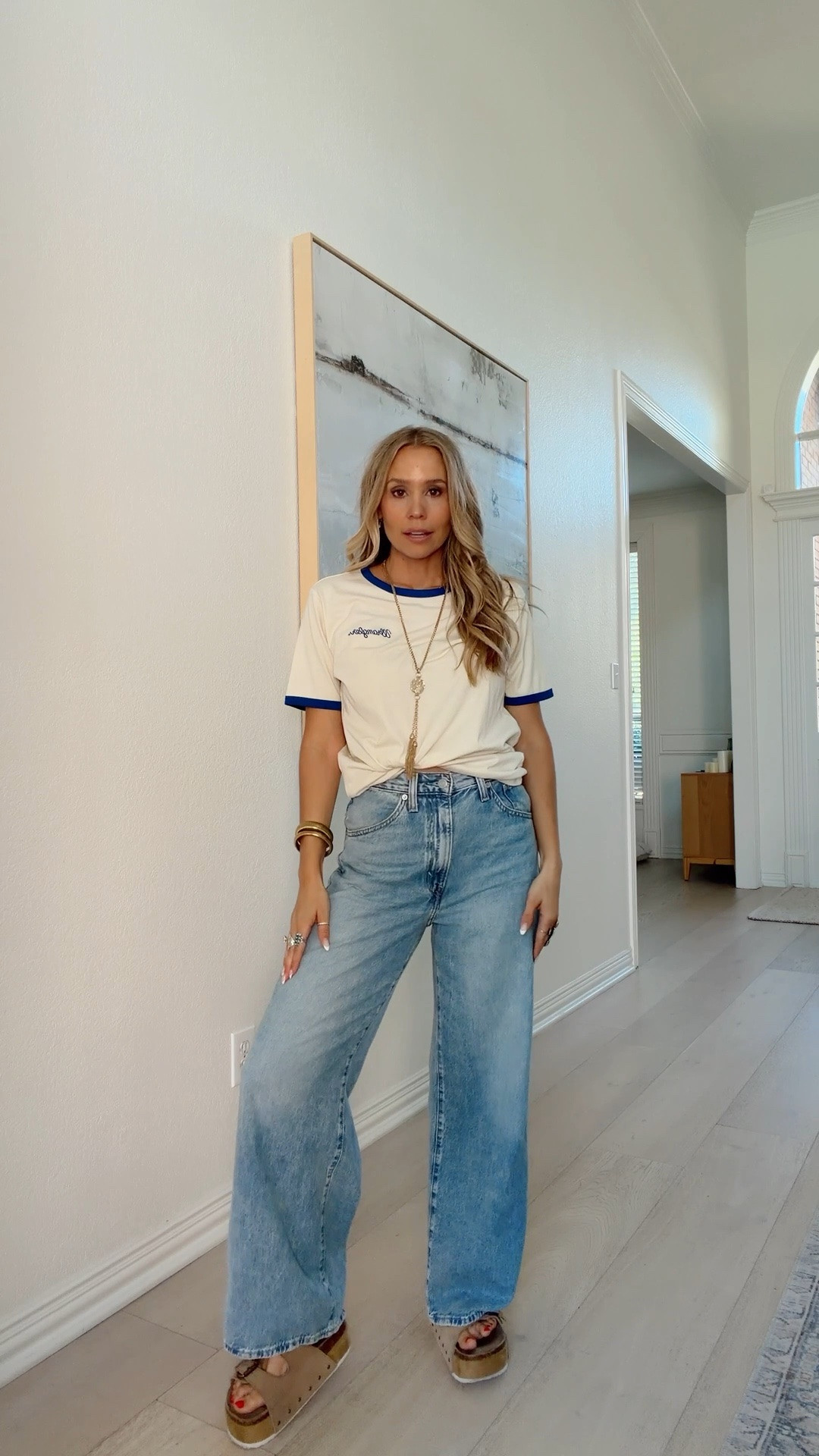 Target is absolutely crushing it with this graphic tee 😮‍💨 it’s part of the wrangler X target Collab and I am obsessed!￼

Wearing my tts (small) and tts (27) in jeans.

5’5” // 120 ish lbs

#LTKootd #LTKdayinmylife #LTKgrwm