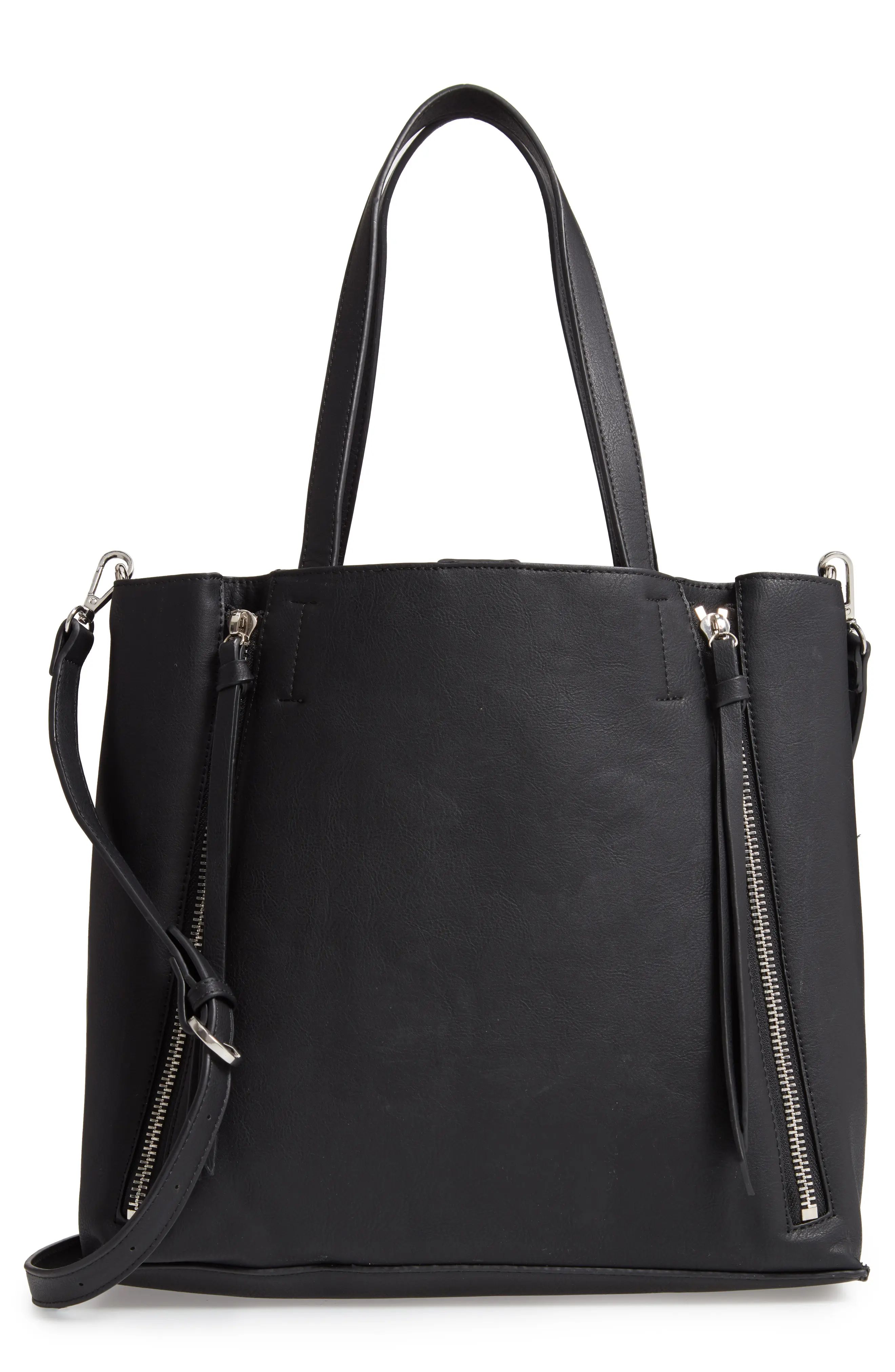 Chelsea28 Leigh Convertible Zipper Faux Leather Tote | Nordstrom