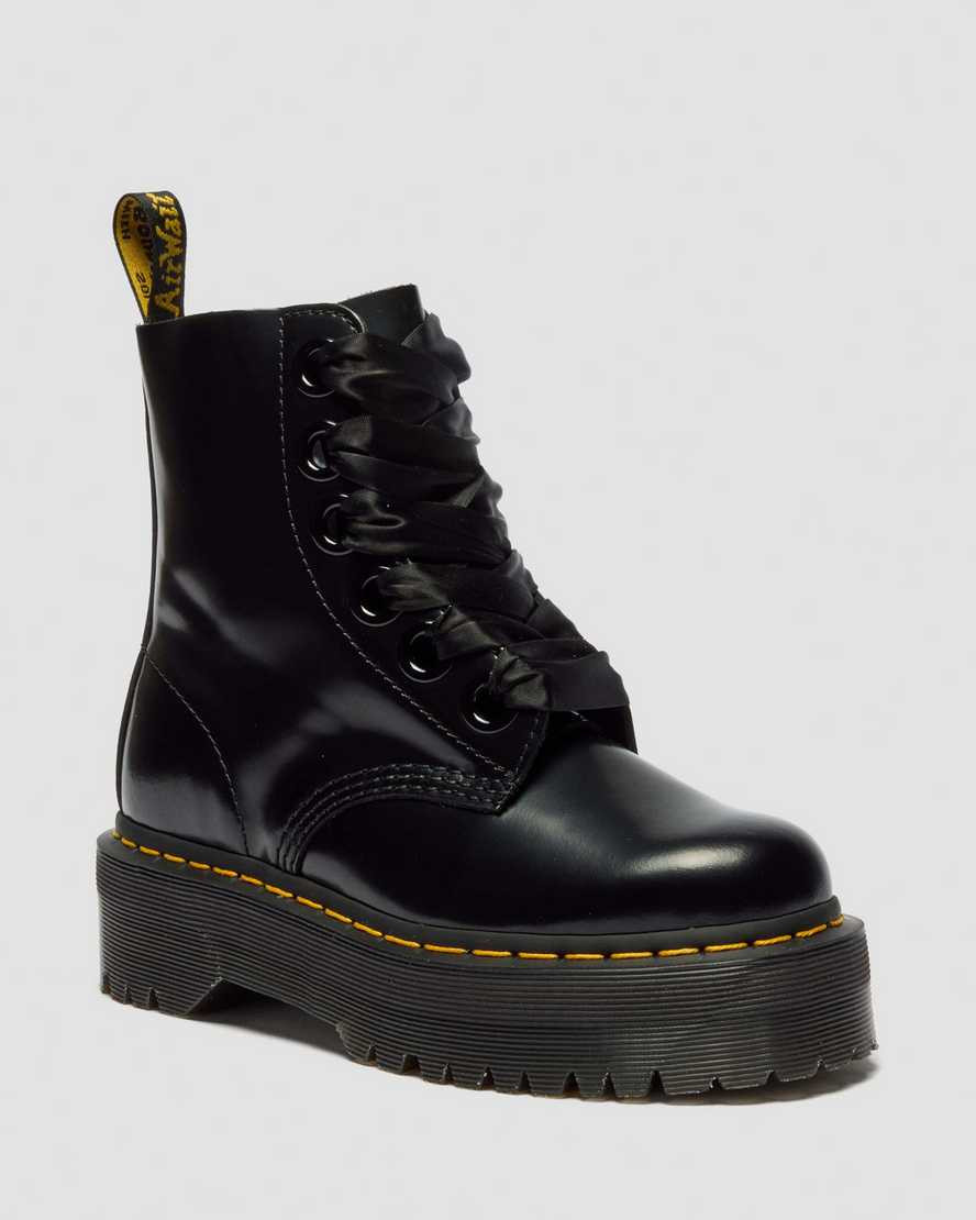 Molly Women's Leather Platform Boots | Dr Martens (UK)