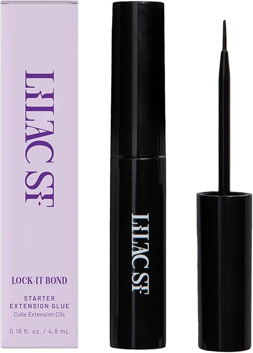 Lilac St - Lock-It-Bond (Black) - Beginner Lash Cluster Glue - Brush Tip Applicator - Strong Hold... | Amazon (US)
