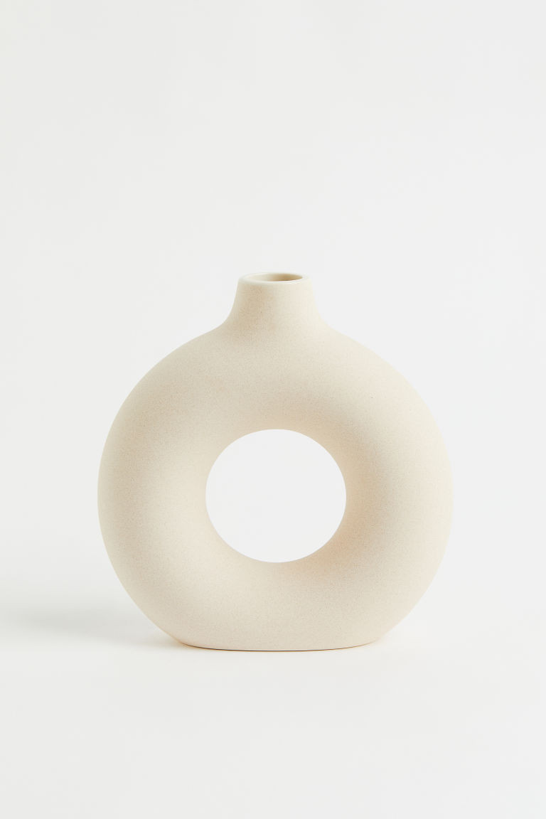 H & M - Ceramic Vase - Beige | H&M (US + CA)