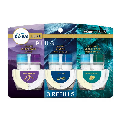 Febreze Plug Triple Air Freshener Refills - Mixed Elemental - 2.63 fl oz/3ct | Target