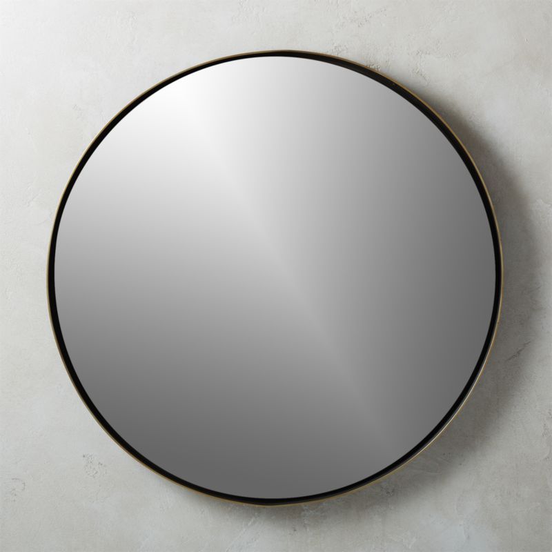 Shadow Circle Wall Mirror 32.5" + Reviews | CB2 | CB2