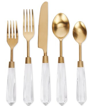 Southern Living Clear 20-Piece Stainless Steel Flatware Set | Dillard's | Dillard's