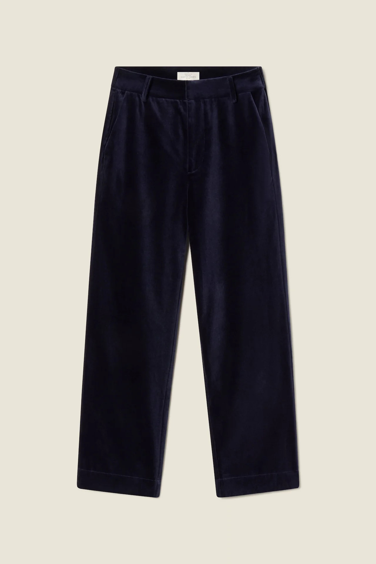 Finch Pant Dark Sapphire Velvet | TROVATA