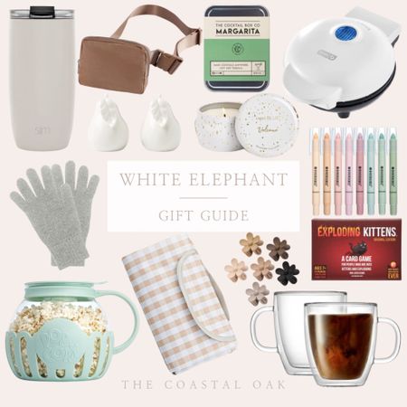 Useful, fun, & cute white elephant gift ideas from Amazon!

small gifts travel mug drink kit candle card game hair clips cashmere

#LTKGiftGuide #LTKunder50