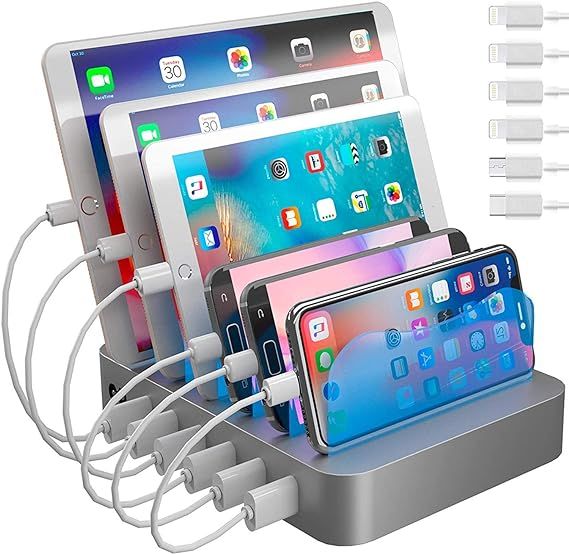 Hercules Tuff Charging Station for Multiple Devices, with 6 USB Fast Ports and 6 Short Mixed USB ... | Amazon (US)