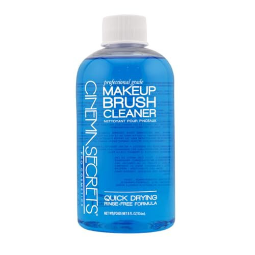 Cinema Secrets Original Blue Vanilla Makeup Brush Cleaner Solution - Professional Cleanser for Makeup Brushes - Quick-Drying, Rinse-Free Formula - Removes Stubborn Waterproof Make Up (8 fl oz) | Amazon (US)