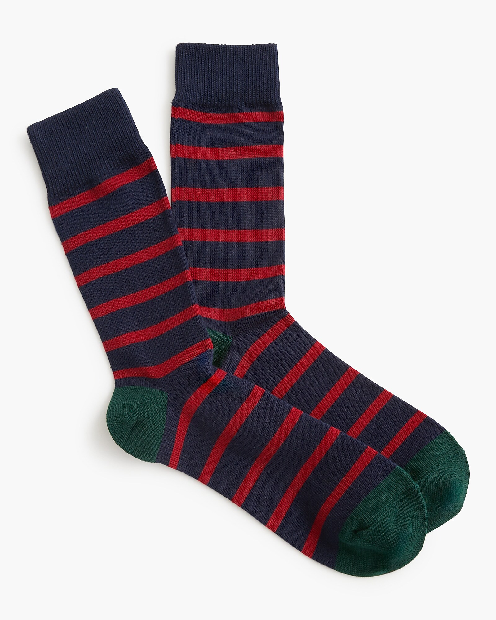 Navy and red–striped socks | J.Crew Factory