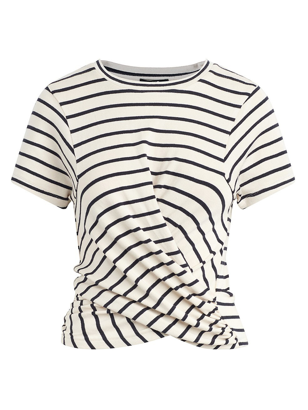 Joe's Jeans Chloe Striped Draped T-Shirt | Saks Fifth Avenue
