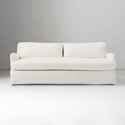 Sophie Skirted Slipcover Sofa (62"&ndash;82") | West Elm (US)