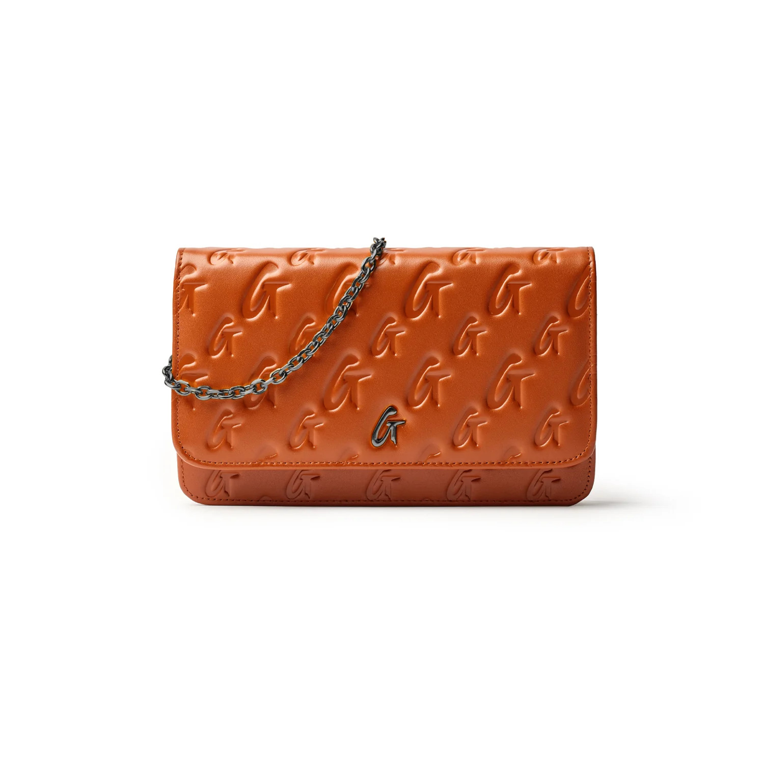MONOGRAM GUNMETAL WOC - BROWN | Glam-Aholic Lifestyle