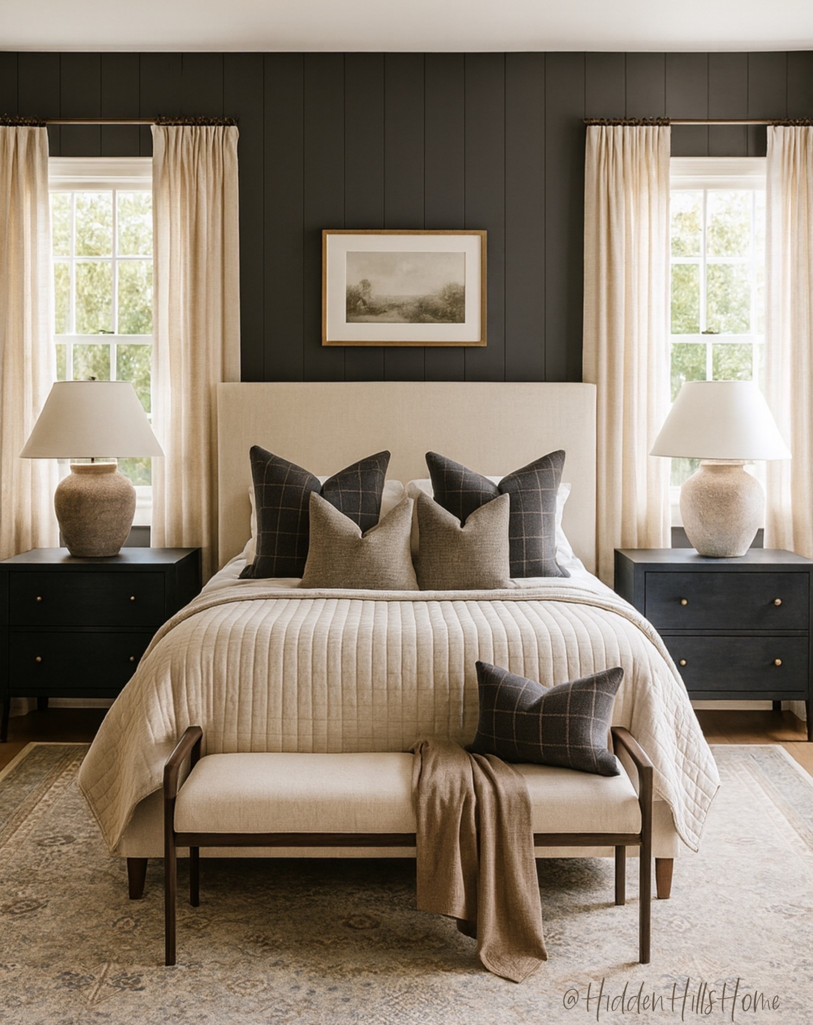 Moody bedroom design ideas, modern classic bedroom mood board, master bedroom mood board, bedroom #moody

#LTKHome #LTKSaleAlert #LTKSeasonal