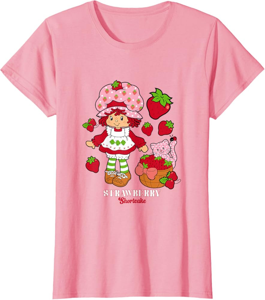 Strawberry Shortcake & Kitty Custard Vintage T-Shirt | Amazon (US)