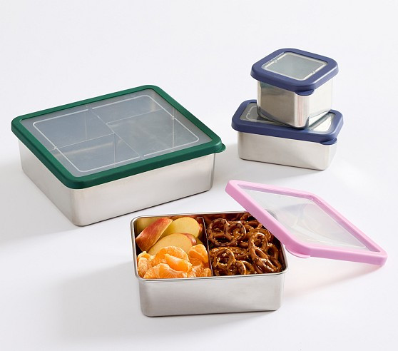 Spencer Stainless Steel Food Container - Rainbow Ombre | Pottery Barn Kids