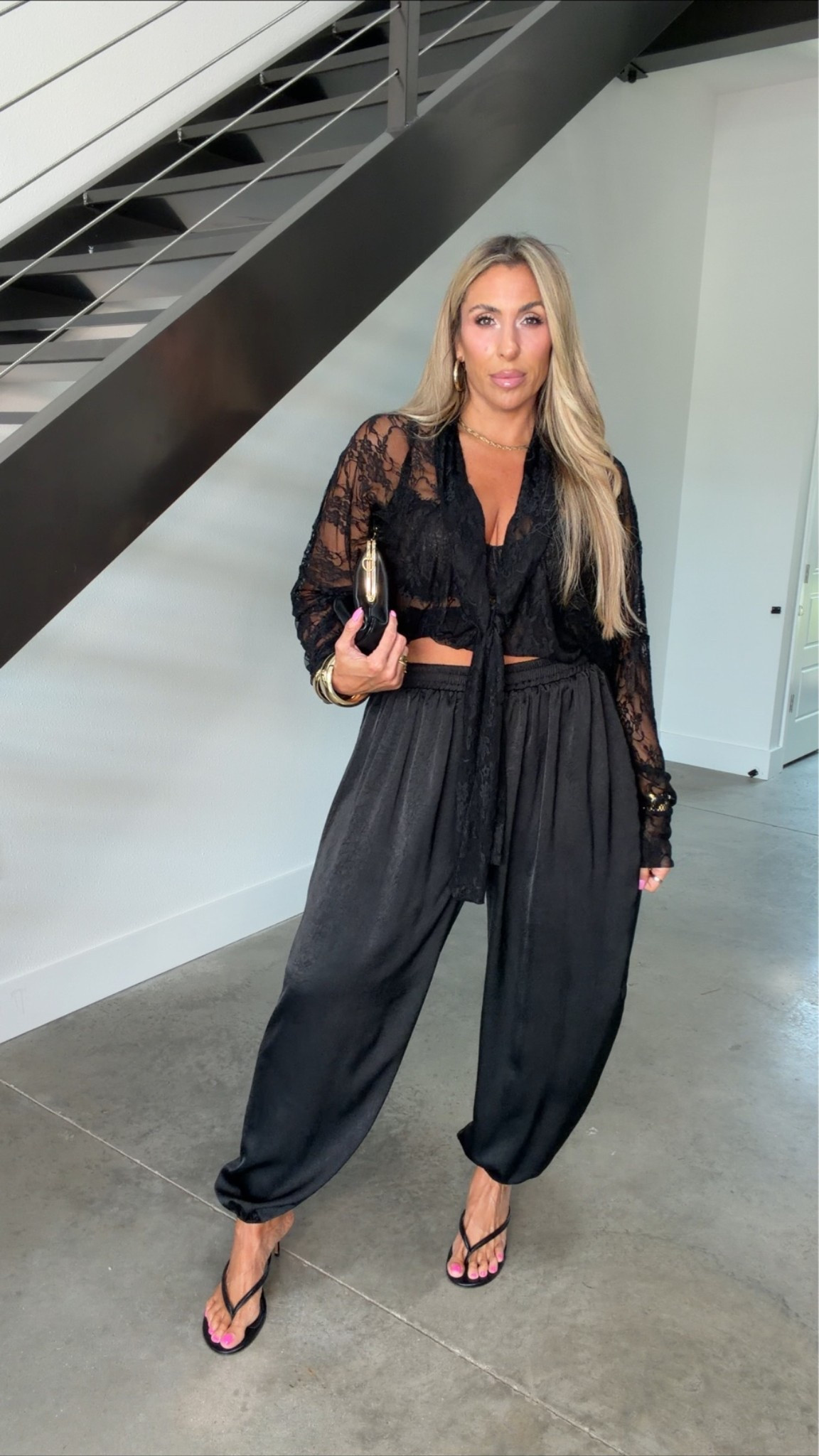 Satin set XL. (Stretchy waist) 
Lace top L (stretchy & soft) styled with the pants from the set size XL

Linked my fav non transfer body glow, makeup and scent.

#datenightoutfit

#LTKOver40 #LTKMidsize #LTKootd #LTKOver40 #LTKMidsize