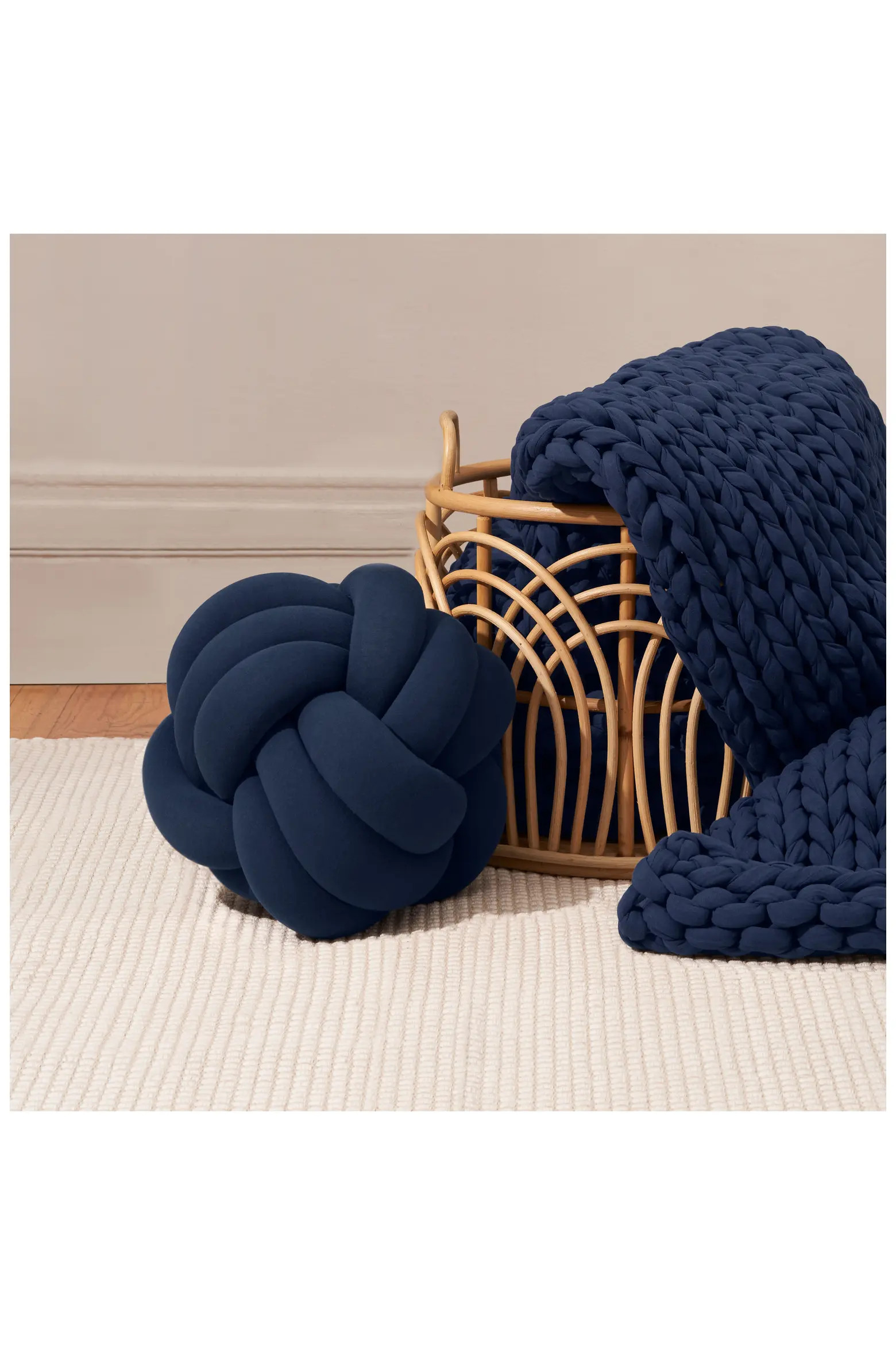 Hugget Knot Organic Cotton Accent Pillow | Nordstrom | Nordstrom