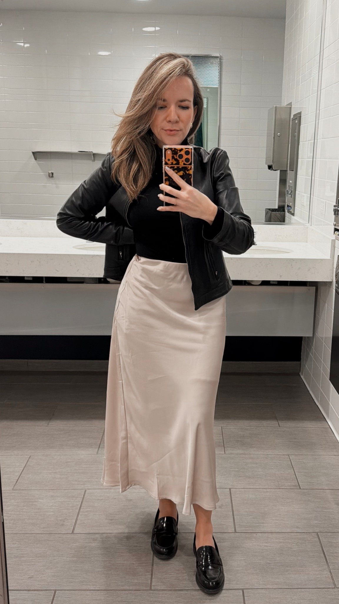 Been trying to style this slip skirt for a while so I tried this - loafers are Marc Fisher! 

#LTKspringtrends #LTKWorkwear