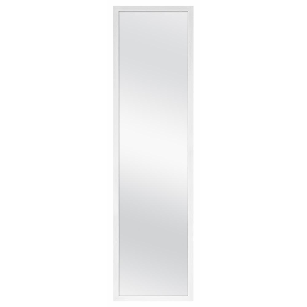 MCS 13 in. x 49 in. Framed Door Mirror in White-45385 - The Home Depot | The Home Depot