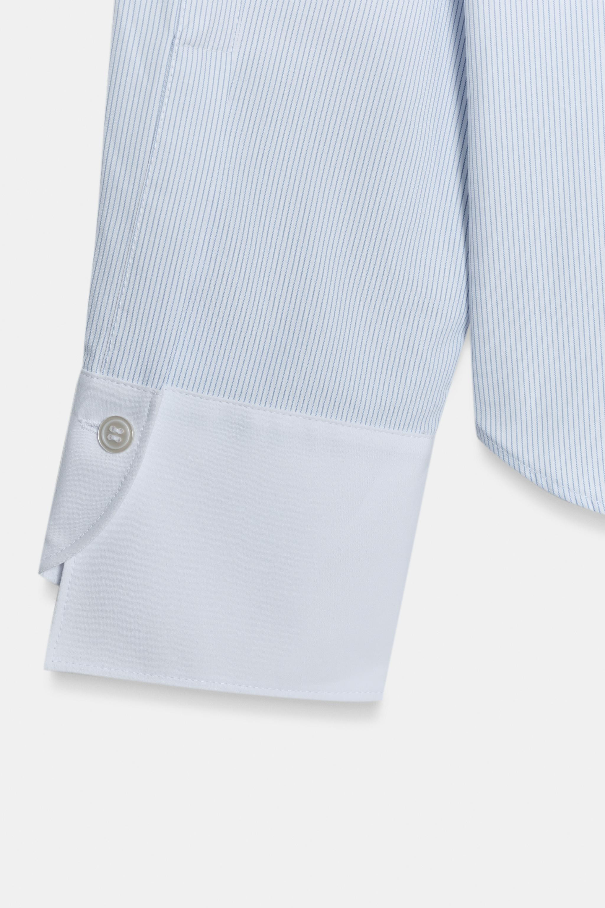 ZW COLLECTION CONTRAST FIREMAN CLASP SHIRT | Zara UK