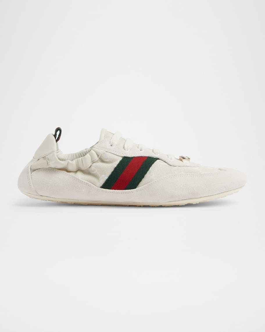 Gucci Gucci Shift Canvas Low-Top Sneakers | Neiman Marcus