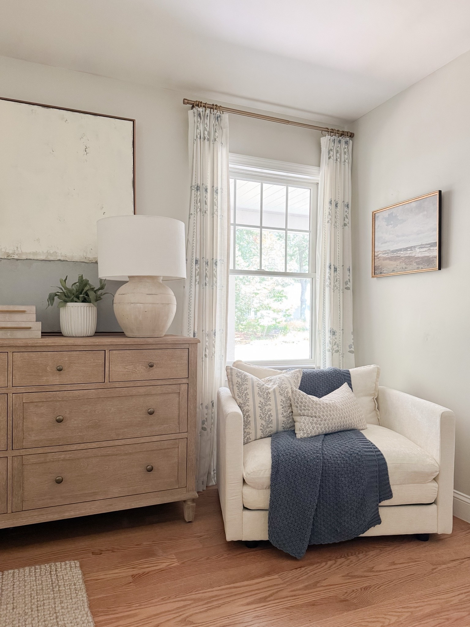 A cozy and welcoming coastal bedroom 🤍 This bedding has the prettiest striped  pattern—and it’s such a great price point! It comes in several color options and washes well.

#LTKHome