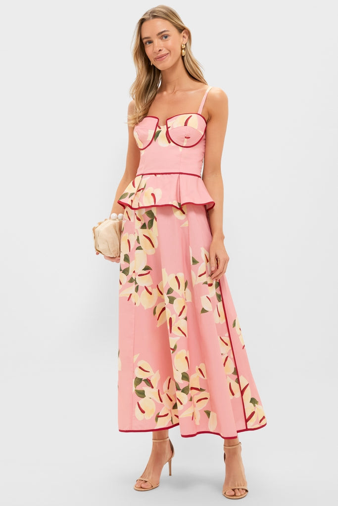 Anthurium Print Bustier Top | Tuckernuck (US)