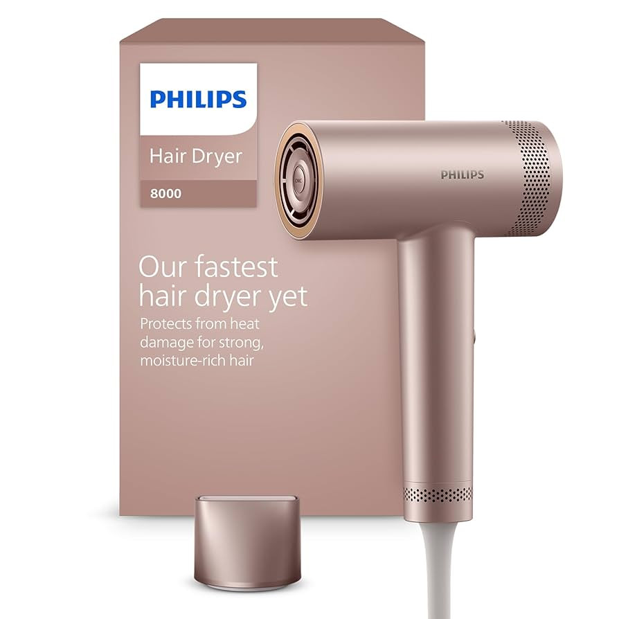 Philips Hair Dryer 8000 Series, with ThermoShield Advanced, Ionic, Brushless DC Motor, Scalp Care... | Amazon (UK)