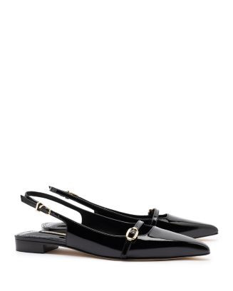 Larroudé Women's Ines Buckled Slingback Flats  | Bloomingdale's Shoes | Bloomingdale's (US)