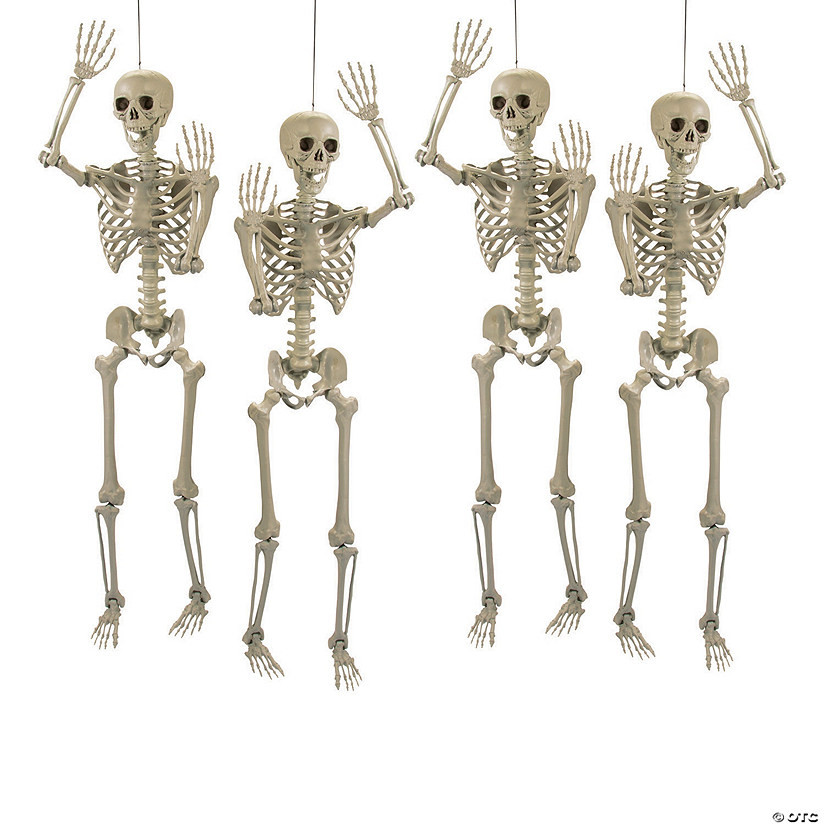 5 Ft. Life Size Posable Skeleton Halloween Decoration - 4 Pc. | Oriental Trading Company
