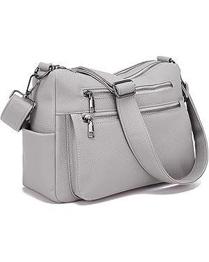 YZAOLL Large Crossbody Bag for Women Vegan Leather Tote with Adjustable Wide Strap Water-resistan... | Amazon (US)