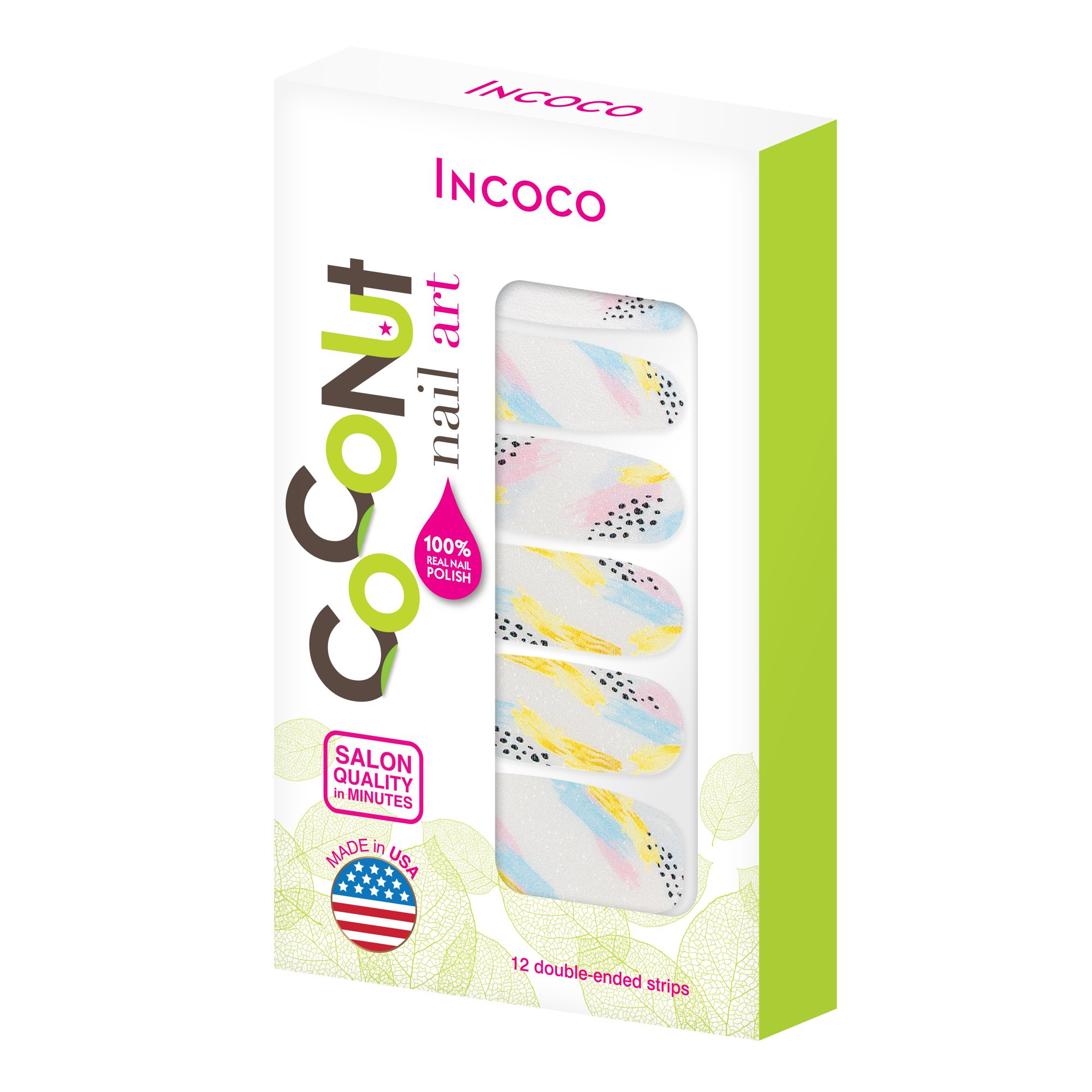 Coconut Nail Art by Incoco Nail Polish Strips, Painted Muse | Walmart (US)