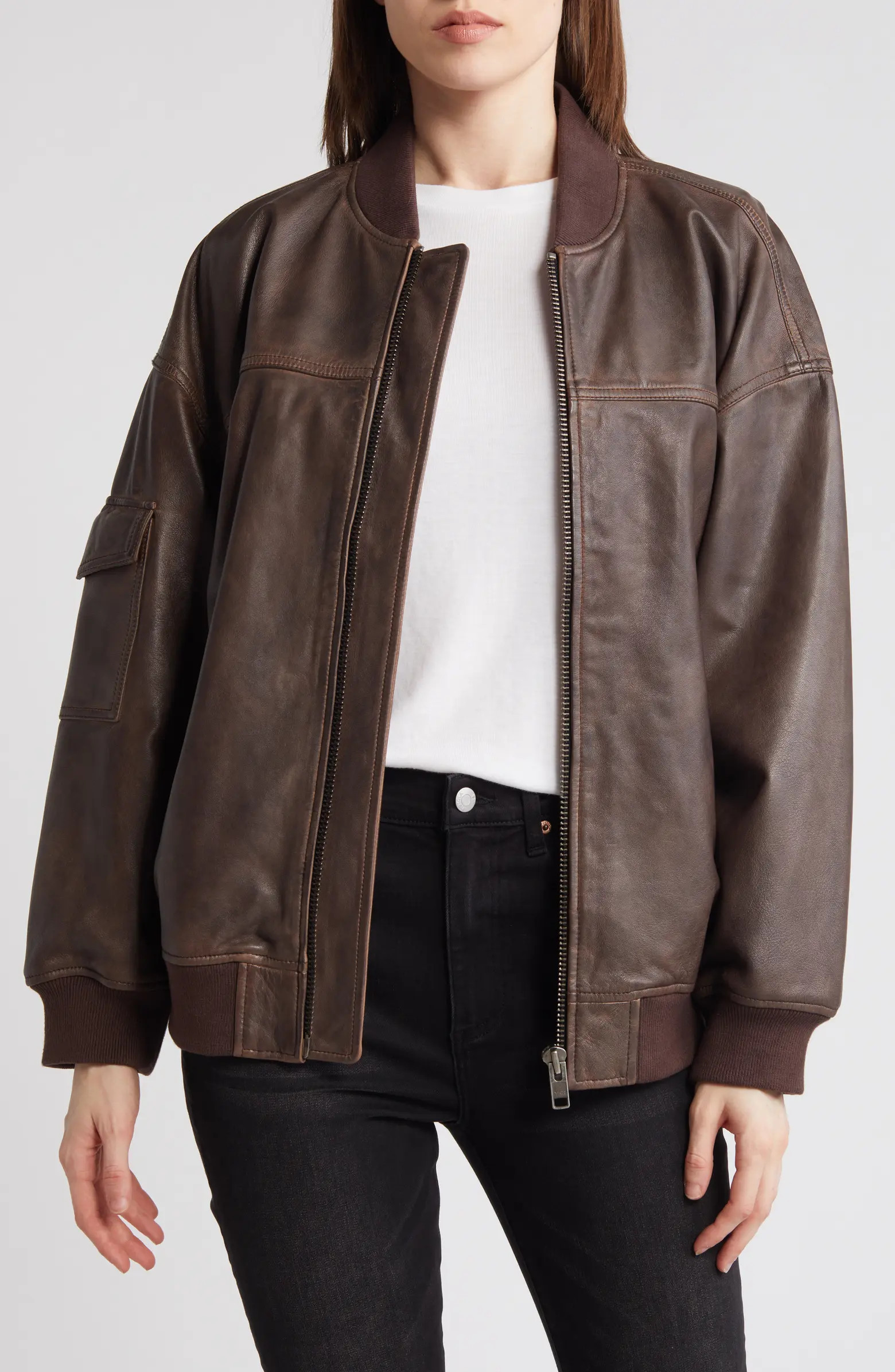 Leather Bomber Jacket | Nordstrom