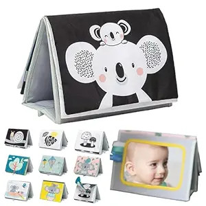 Tummy Time Toys High Contrast Baby Book. Fun, Interactive Crinkle Books for Babies with Baby Tumm... | Amazon (US)