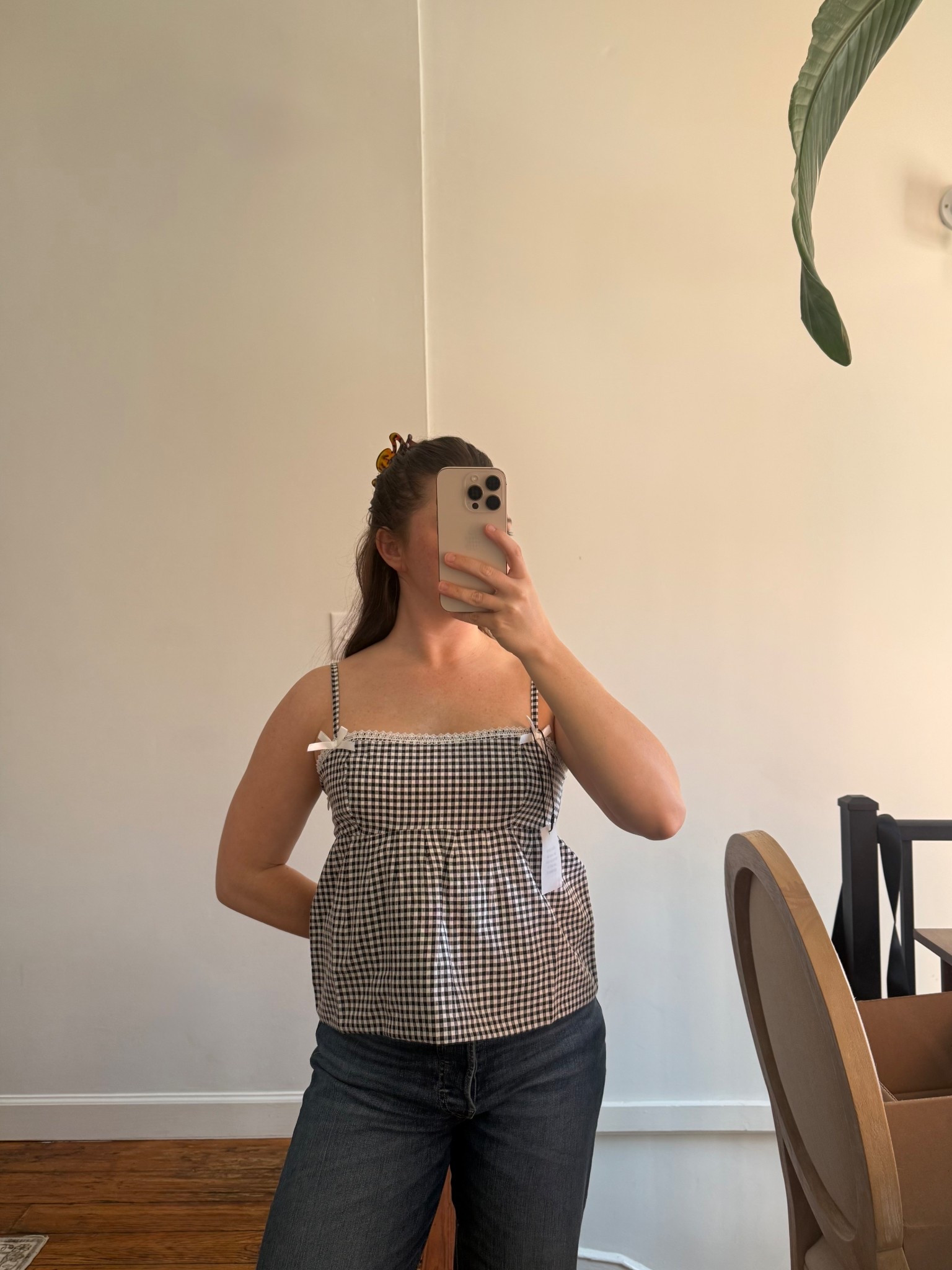 snagged this cute top while it’s on sale for the warm days ahead

got it in a small, could’ve done a medium because the straps are adjustable! small fits too just would like a little more length! 
@Revolve 

#LTKootd