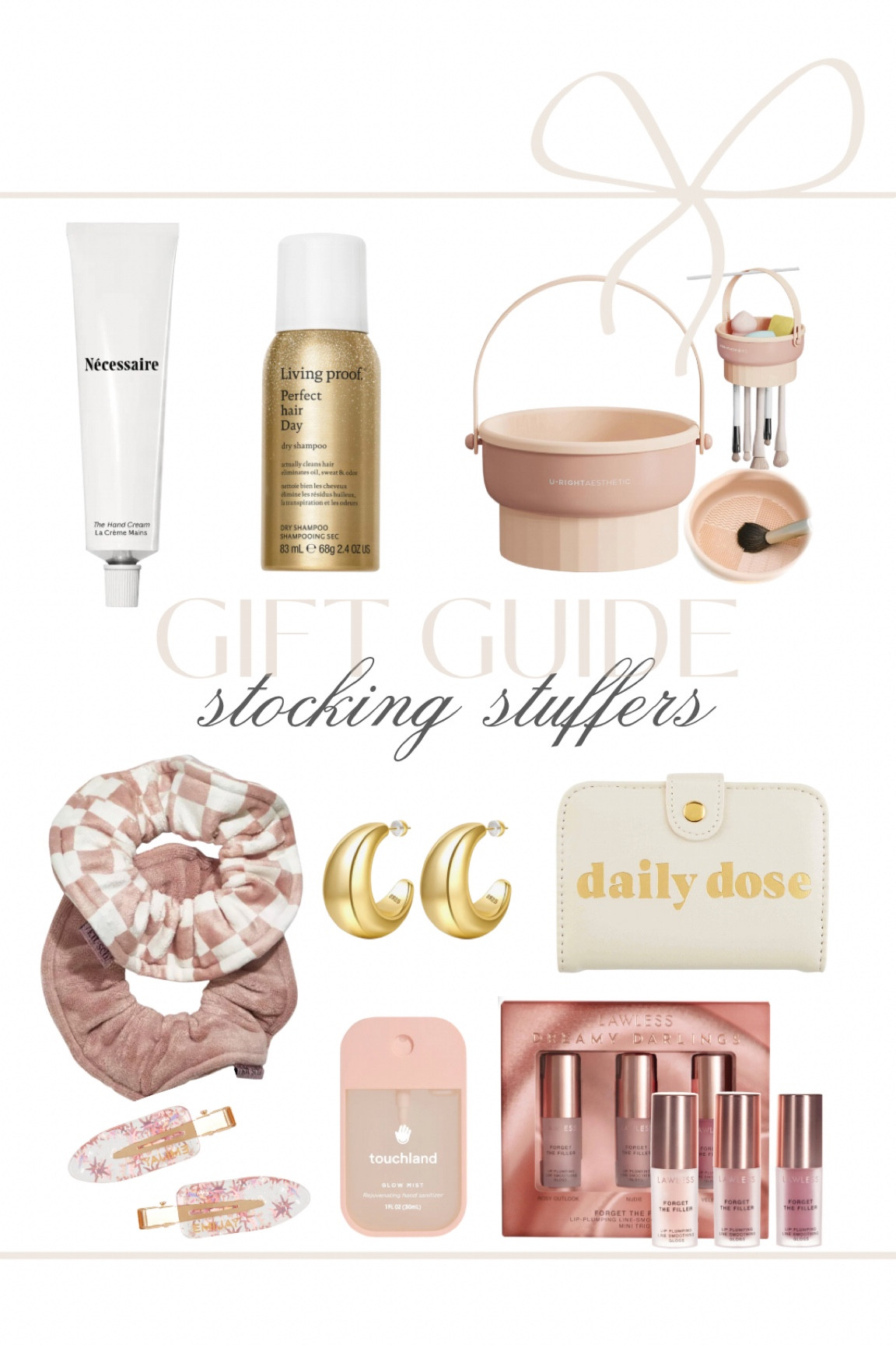 Stocking stuffers for her! 🤍


Necessaire hand cream, living proof dry shampoo, travel size, makeup brush cleaning mat, amazon finds, Amazon gift ideas, microfiber quick dry towel scrunchies, kitsch, chunky hoop gold earrings, daily dose pill case, touchland hand sanitizer, lawless mini lip plumper glosses, gifts for her, gift guide, fancythingsblogg

#LTKGiftGuide #LTKfindsunder100 #LTKfindsunder50