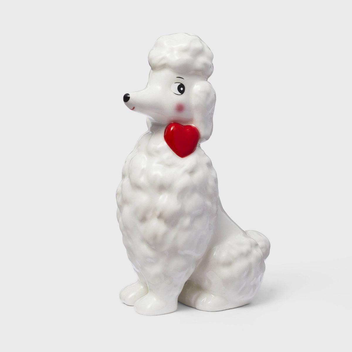 Valentine Ceramic Poodle Figurine White - Spritz™ | Target