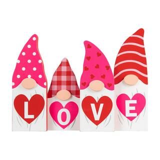 Glitzhome® 11" Valentine's Love Wooden Gnome Table Decor | Michaels | Michaels Stores