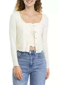 Juniors' Long Sleeve Cardigan Tank Set | Belk