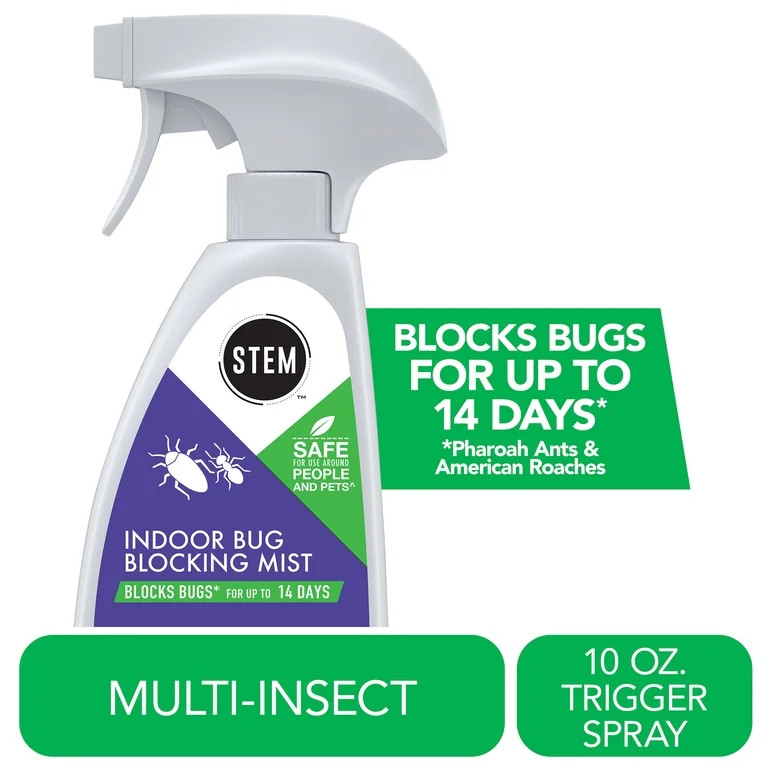 STEM Bug Blocking Mist, Water-Based Indoor Pest Barrier, Gentle Fine Mist, Blocks Bugs up to 14 D... | Walmart (US)