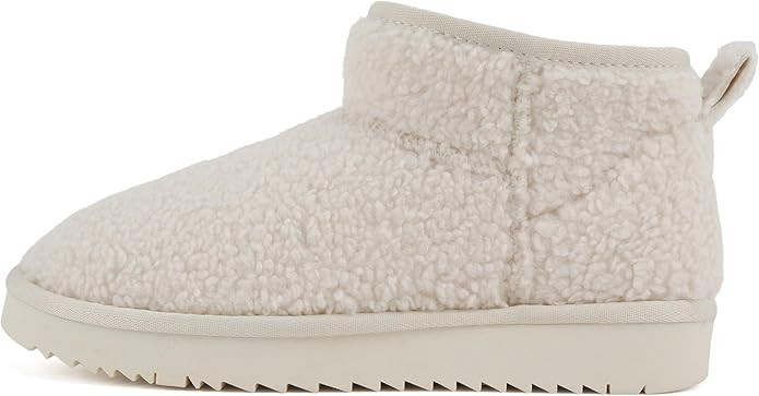 Soda “Mutual/Mute” ~ Women Round Toe Lug Sole Low Flatform Sherpa-lined Ankle Bootie | Amazon (US)