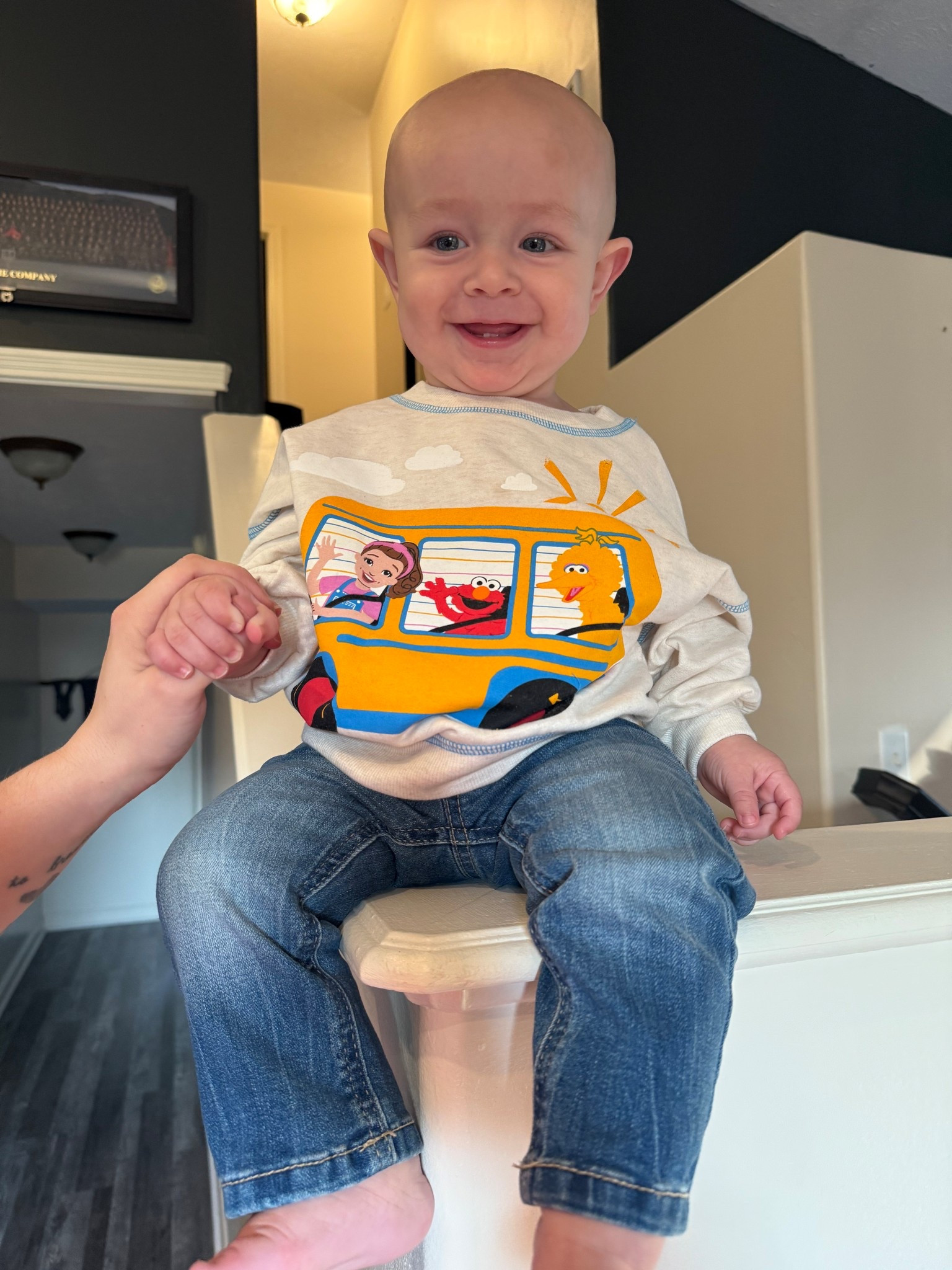 Obsessed 😍 My baby and I both love this Ms. Rachel sweatshirt—soft, cozy, and selling so fast! Paired it with the cutest little jeans for the perfect outfit 🙌✨

#LTKFamily #LTKBaby #LTKItBag