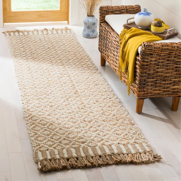 Nicholson Natural Fiber Hand Woven Jute Geometric Rug | Wayfair North America