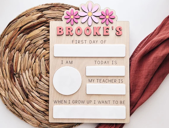 First Day of School Sign / Personalized First Day of School - Etsy | Etsy (US)