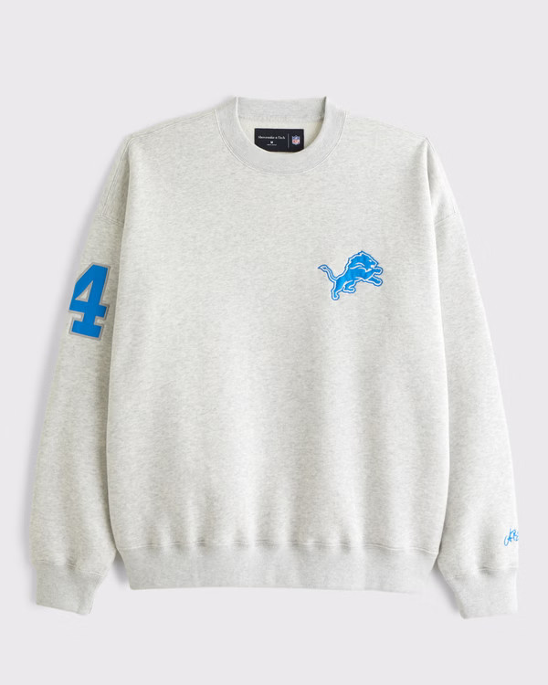 Amon-Ra St. Brown Graphic Crew Sweatshirt | Abercrombie & Fitch (US)